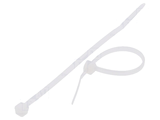 Kabelbinder; L: 60mm; W: 2,5mm; polyamide; 80N; natuurlijk Kabelbinder; L: 60mm; W: 2,5mm; polyamide; 80N; natuurlijk